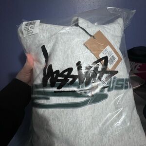 Stussy Ash Heather Stretch Hoodie